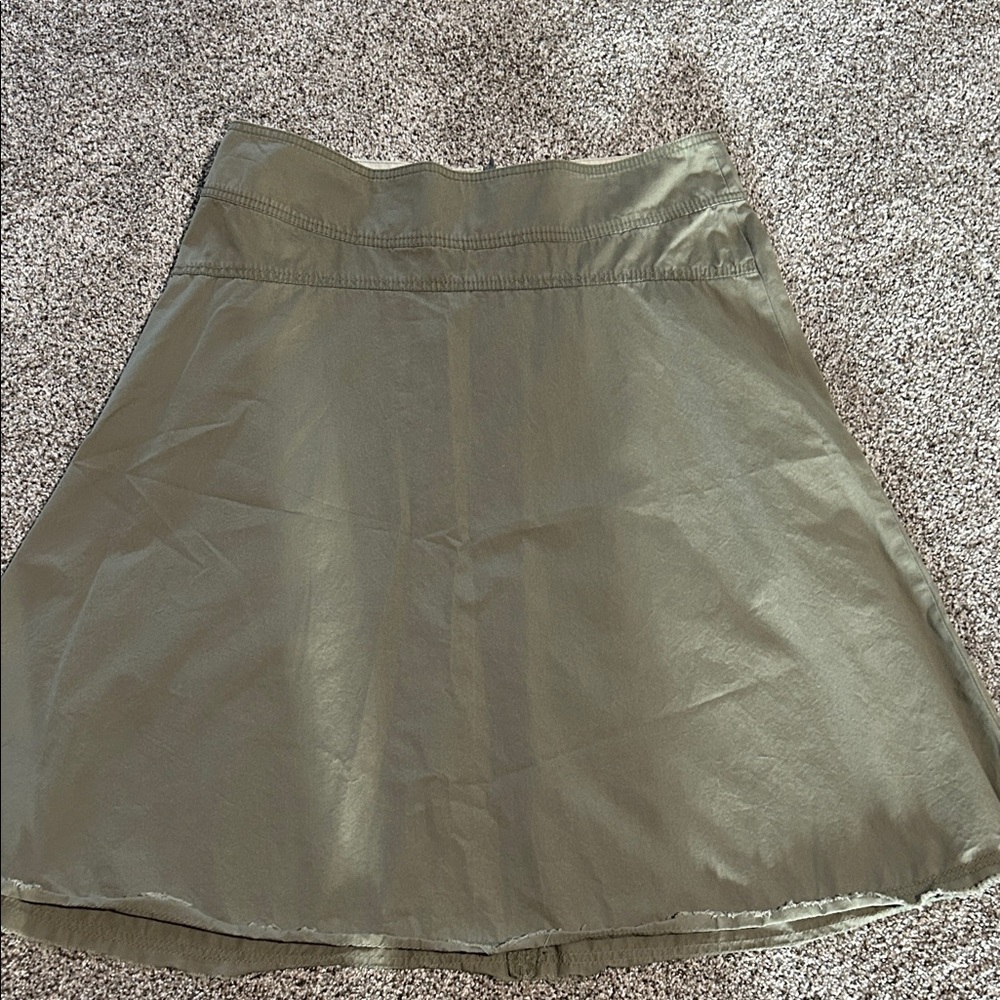 Banana Republic Olive Green A-Line Skirt